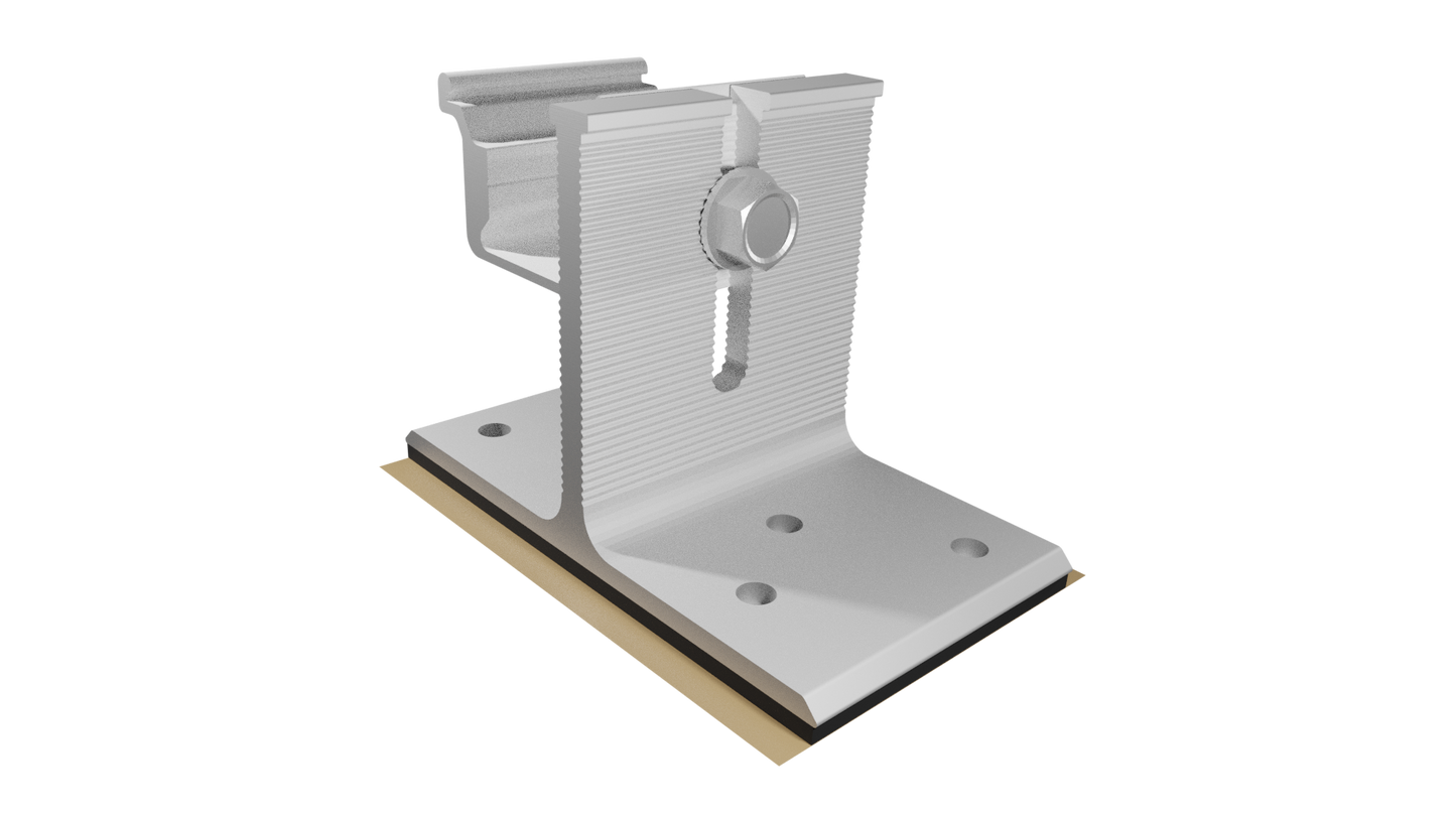 Unirac Stronghold SHBUTYLM2 Mill Attachment Base with Butyl Pad