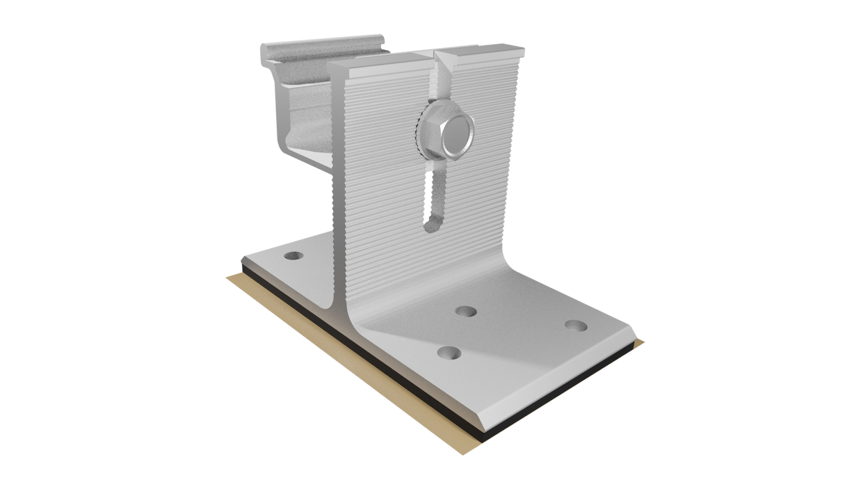 Unirac Stronghold SHBUTYLM2 Mill Attachment Base with Butyl Pad