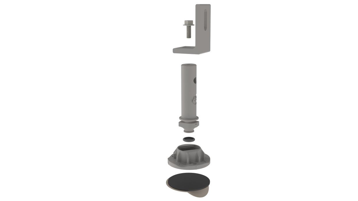 K2 Systems 4000238 Drop N Lock Post 4.5", Kit