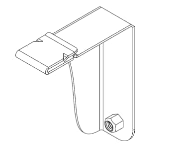 Unirac GridFlex 10 380405 Wind Deflector End Bracket