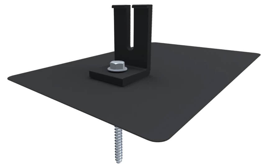 IronRidge FLSH-01-B1-US Black Comp Shingle Flashing Domestic Content