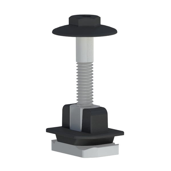 IronRidge Aire AE-USMID-01-B1-US Black Mid Clamp, 30mm-40mm Domestic Content