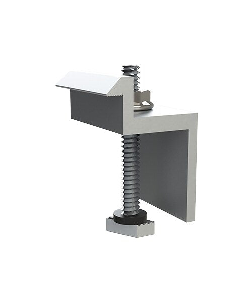 Unirac SolarMount 302022C Clear End Clamp, 33-36mm