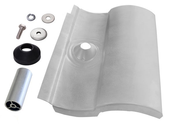 Quick Mount PV QMTR-S3.25-A-12 Mill S-Tile Flashing