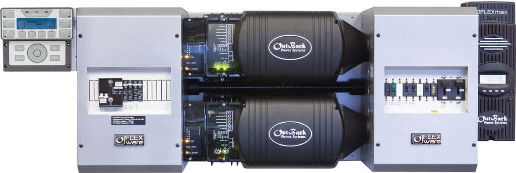OutBack Power FLEXpower TWO FP2 VFXR3524A-01 7.0kW Pre-wired Inverter System w/ 2 FM80s