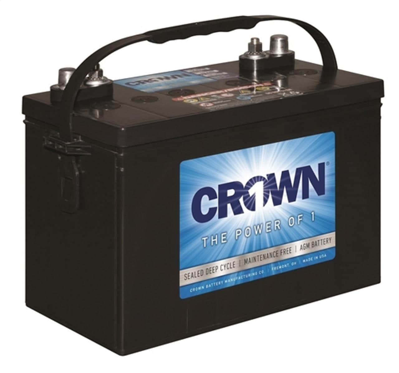 Crown Battery CROWN1 12CVR100 1.2kWh 98Ah 12V Sealed AGM Battery
