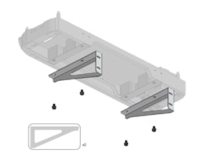 Fortress Power eForce Wallmount Bracket for eForce 9.6kWh Battery Module