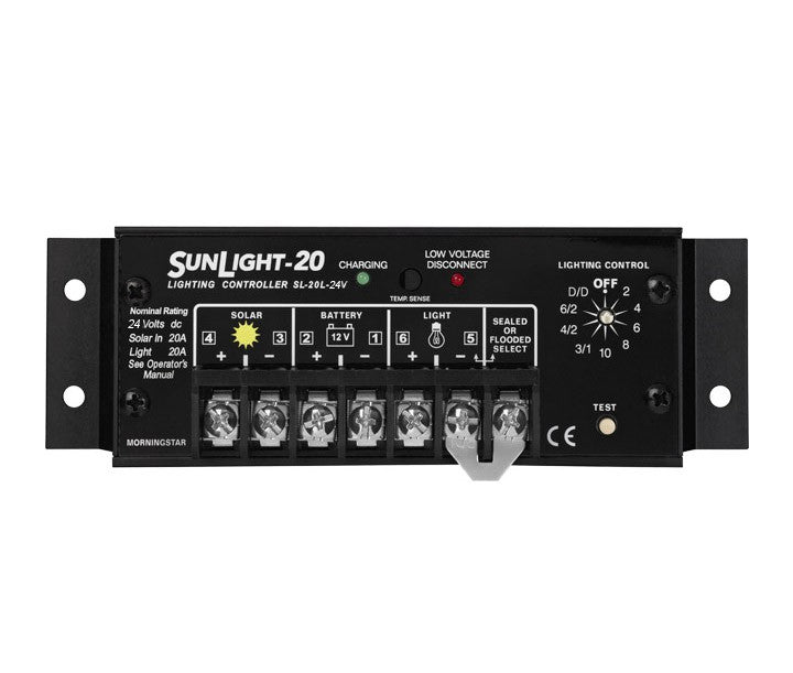 Morningstar SunLight SL-20L-24V 20A 24Vdc PWM Charge Controller