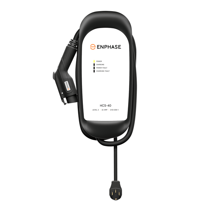 Enphase IQ-EVSE-NA-1040-0110-0100 NEMA 14-50 Plug-In IQ 40 EV Charger 32A 240Vac