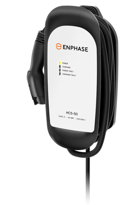 Enphase IQ-EVSE-NA-1050-0100-0100 8AWG Hardwired IQ 50 EV Charger 40A 240Vac