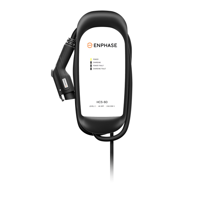 Enphase IQ-EVSE-NA-1080-0100-0100 8AWG Hardwired IQ 80 EV Charger 64A 240Vac