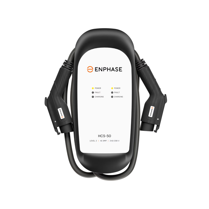 Enphase ClipperCreek HCS-D50R-C29-L25-268 10AWG Hardwired Dual EV Charger 40A