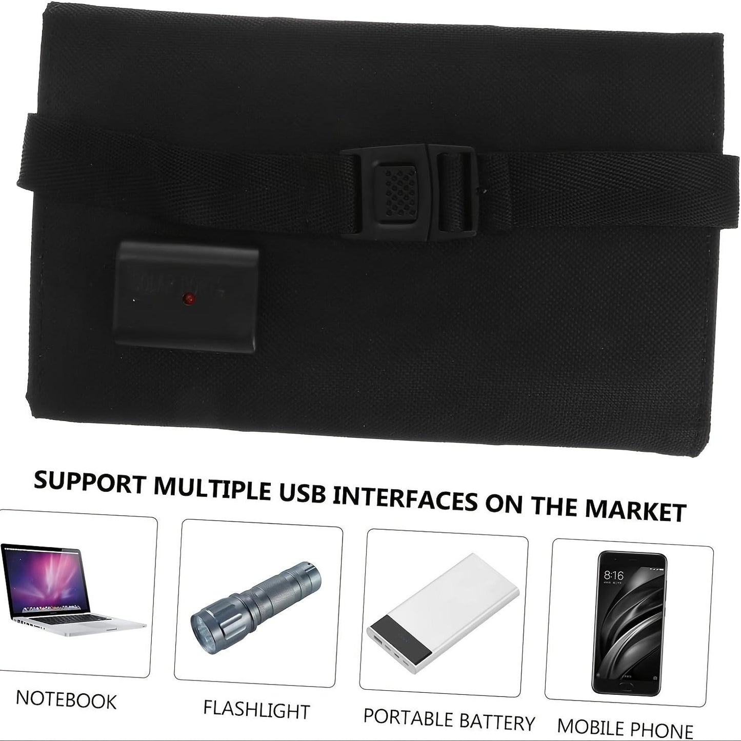 Portable Solar Panel 35W High Power Waterproof Foldable Outdoor Power Supply USB Computer Mobile Phone For Outdoor Camping