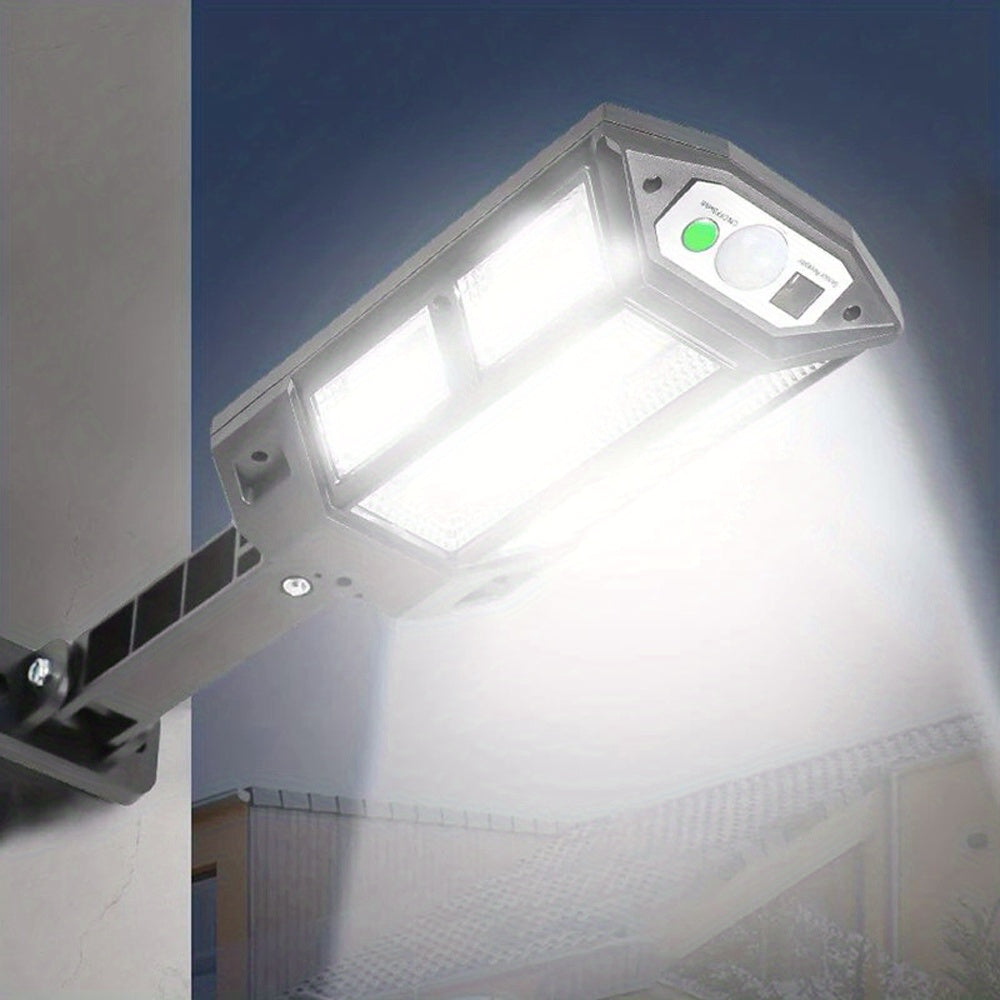 1pc Solar Street Lights,43LED Solar Wall Light Outdoor,Remote Control Solar Flood Light,Motion Sensor,For Yard,Garden Lamp