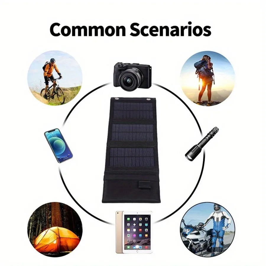 1pc USB Foldable Solar Panel Portable Flexible Small Waterproof 5V Folding Solar Panels Cells For Mobile Phone Battery Charger