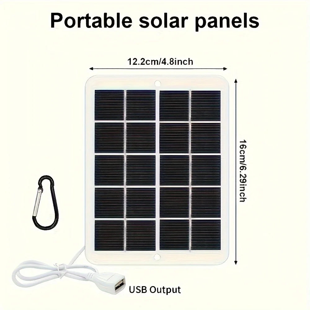 1pc USB Foldable Solar Panel Portable Flexible Small Waterproof 5V Folding Solar Panels Cells For Mobile Phone Battery Charger