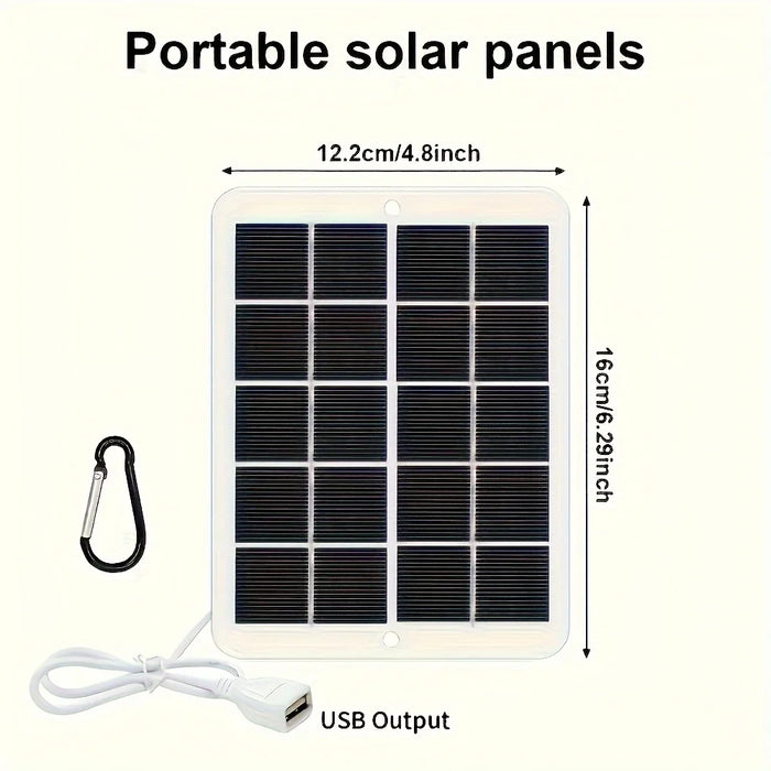 1pc USB Foldable Solar Panel Portable Flexible Small Waterproof 5V Folding Solar Panels Cells For Mobile Phone Battery Charger