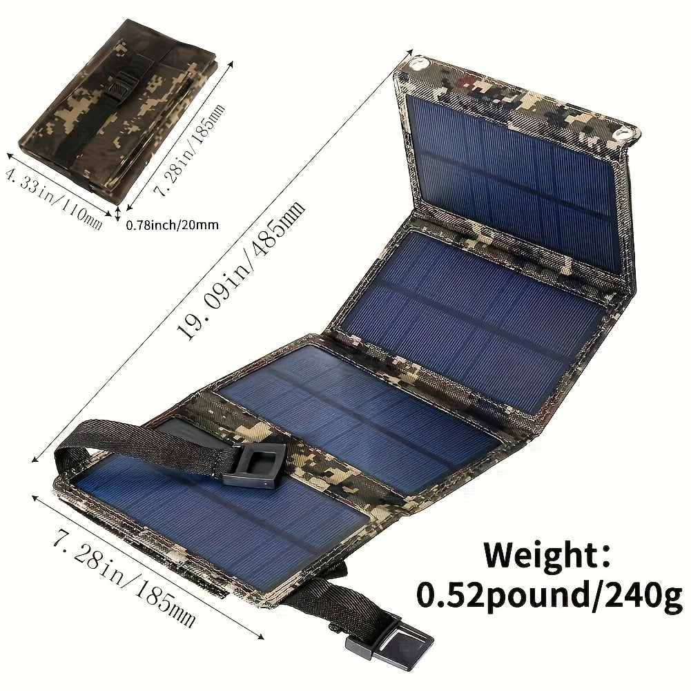 1pc USB Foldable Solar Panel Portable Flexible Small Waterproof 5V Folding Solar Panels Cells For Mobile Phone Battery Charger
