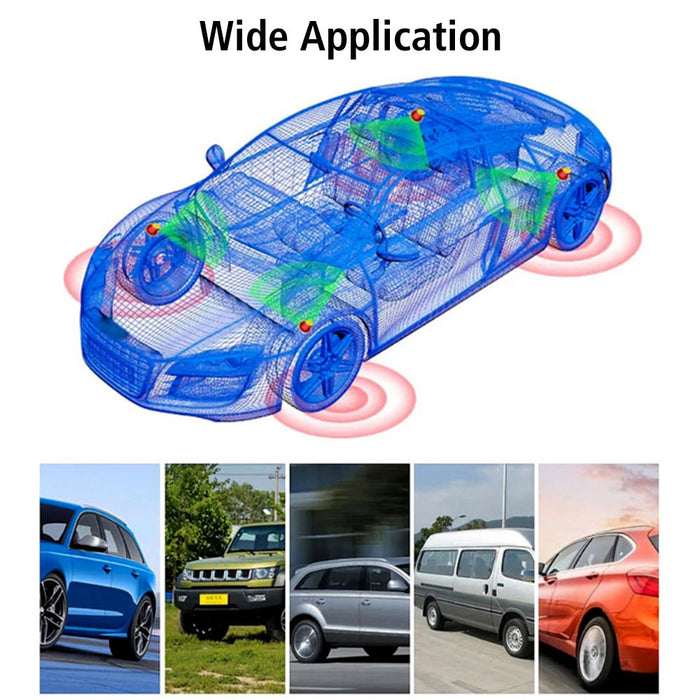 Solar/USB Powered Auto Security Alarm Systems Tire Pressure Monitoring System Digital LCD Display Car TPMS 4 Sensors Built-in