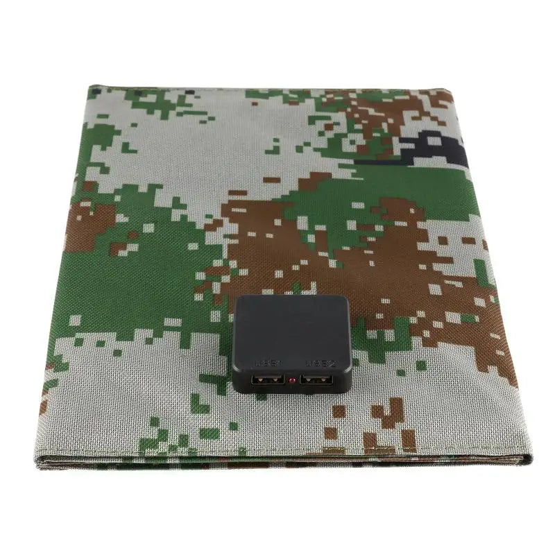 Foldable 5V 100W Dual USB Solar Panel Outdoor Waterproof Solar Panel Charger Mobile Power Battery Charger With 4 in 1 Cable