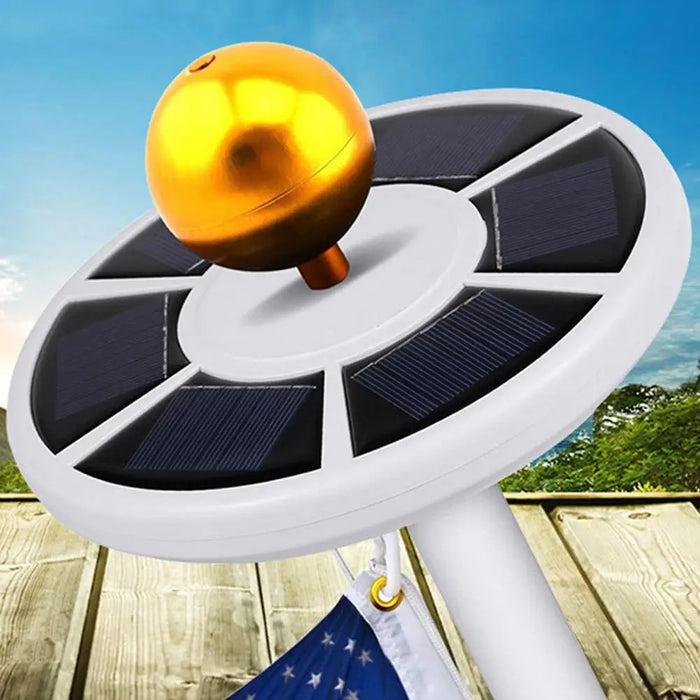 Solar Powered Flag Pole Light Emergency Ultra Bright Full Coverage Flagpole Downlight Adjustable Brightness Camping Outdoor 2020