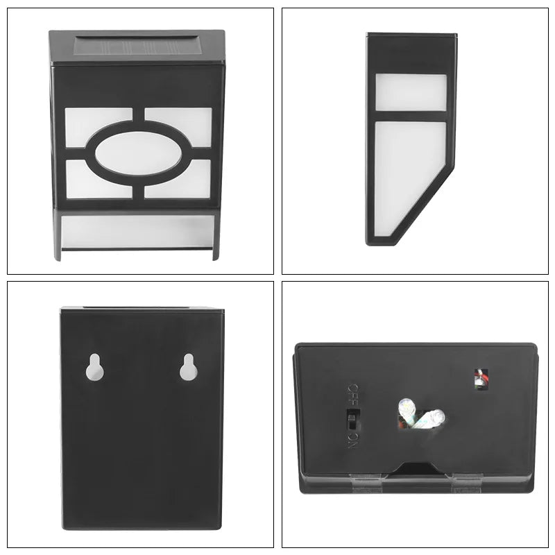 Outdoor Solar Garden Decoration Light IP65 Waterproof Solar Wall Lamp Deck Light Fence Light Stair Lights With Bright Warm Light