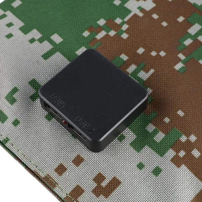 Foldable 5V 100W Dual USB Solar Panel Outdoor Waterproof Solar Panel Charger Mobile Power Battery Charger With 4 in 1 Cable