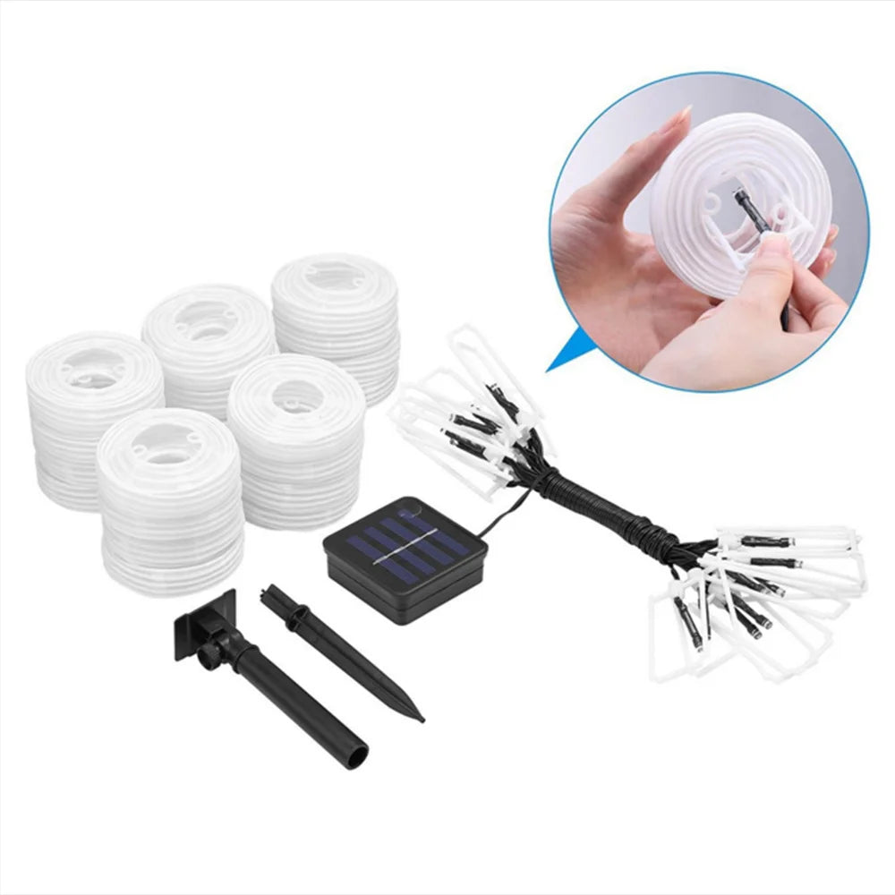 10/20/30 LED Solar Lantern String Light Outdoor Waterproof Christmas Garland Fairy Lights Patio Garden Party Wedding Decoration
