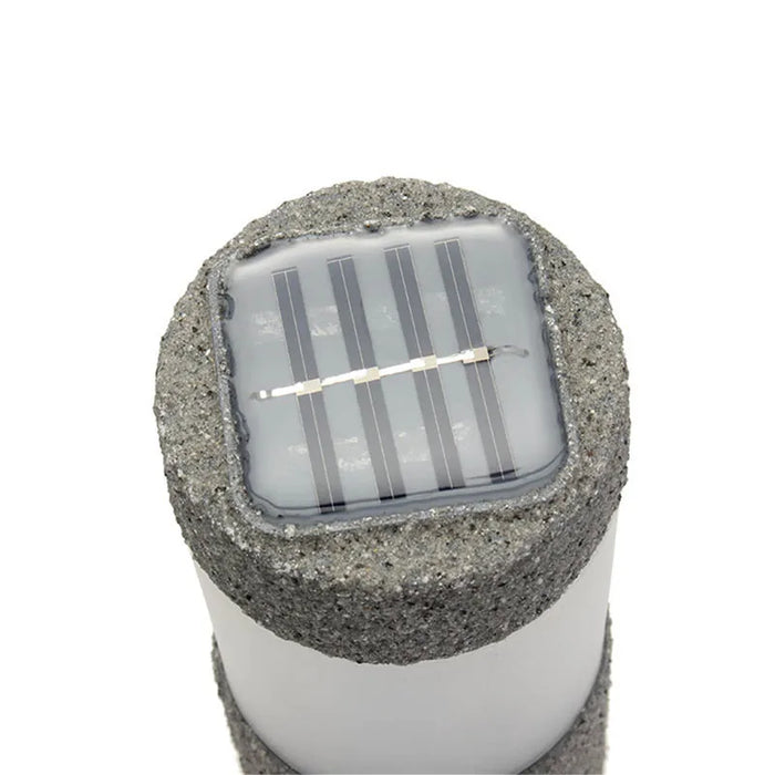 Solar Power Stone Pillar White LED Solar Lights Outdoor Garden Light Lawn Lamp Court Yard Decoration Lamp Lighting Dropshipping