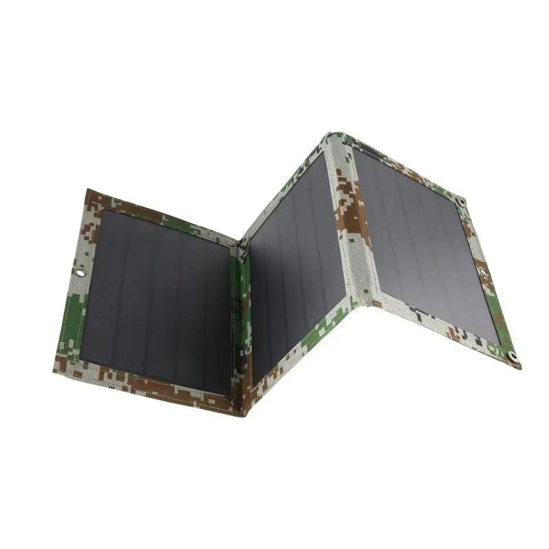 Foldable 5V 100W Dual USB Solar Panel Outdoor Waterproof Solar Panel Charger Mobile Power Battery Charger With 4 in 1 Cable