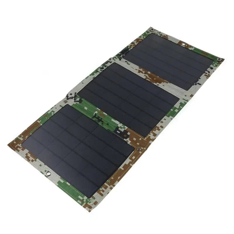 Foldable 5V 100W Dual USB Solar Panel Outdoor Waterproof Solar Panel Charger Mobile Power Battery Charger With 4 in 1 Cable