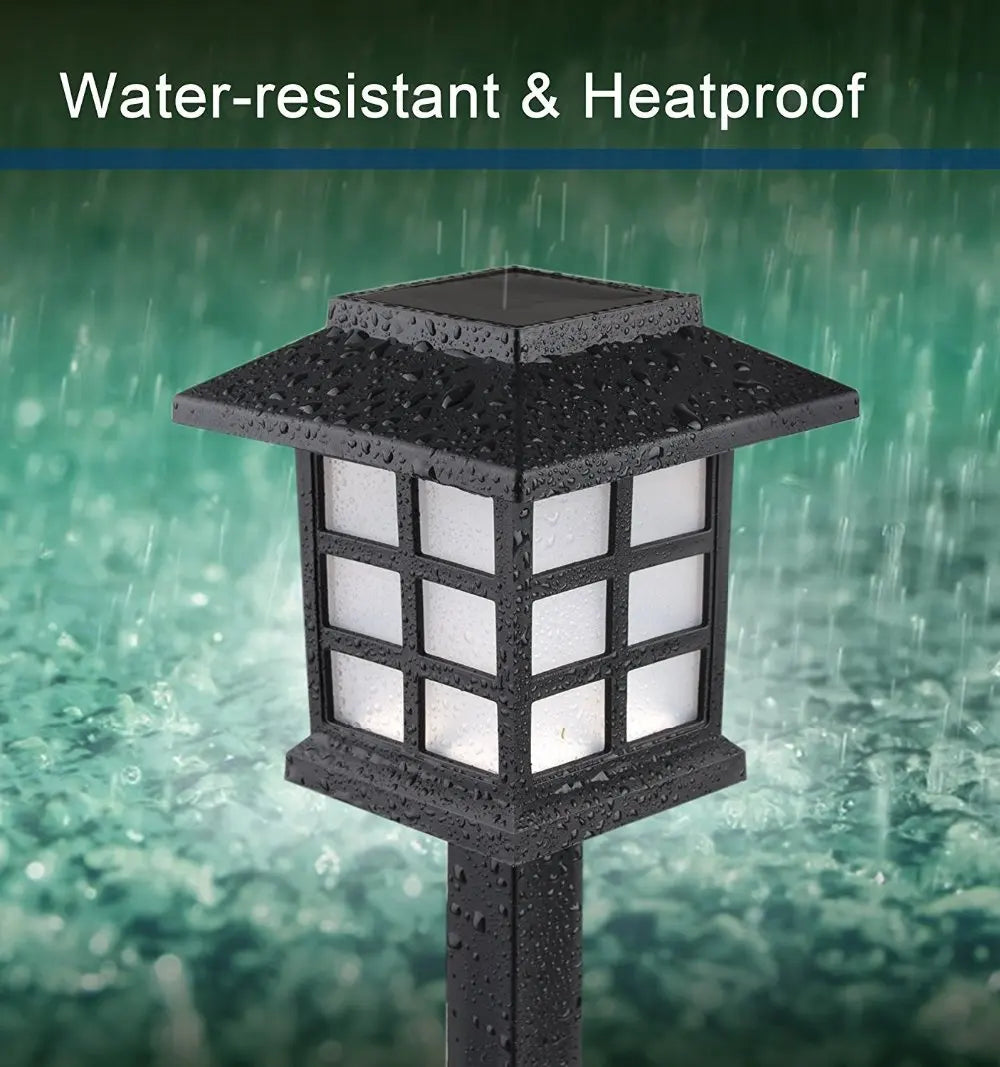 2/6/8pcs Led Solar Pathway Lights Waterproof Outdoor Solar Lamp for Garden/Landscape/Yard/Patio/Driveway/Walkway Lighting
