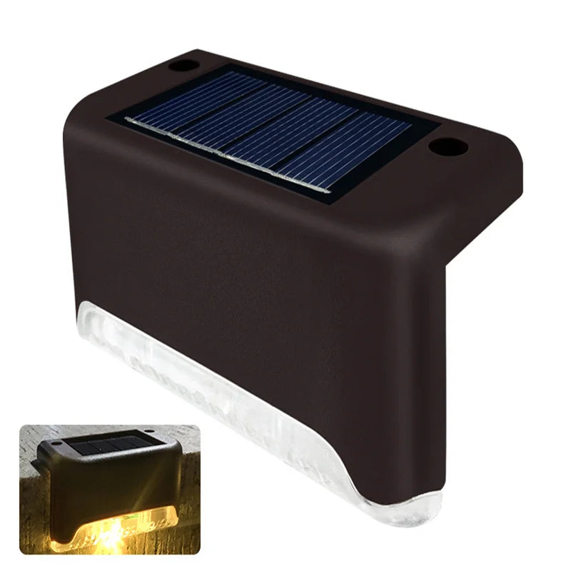 Solar Step Lights Outdoor LED Fence Lights 20 Pack Waterproof Led Solar Lamp for Railing Stairs Yard Patio and Pathway