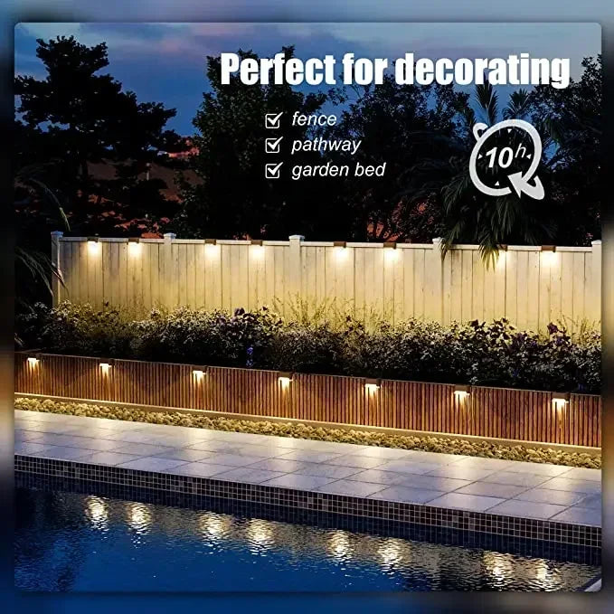 Solar Wall Lights Outdoor Fence Lights Wall Sconce Up Down Lighting Waterproof Outside for Deck House Yard Path Porch Stairs