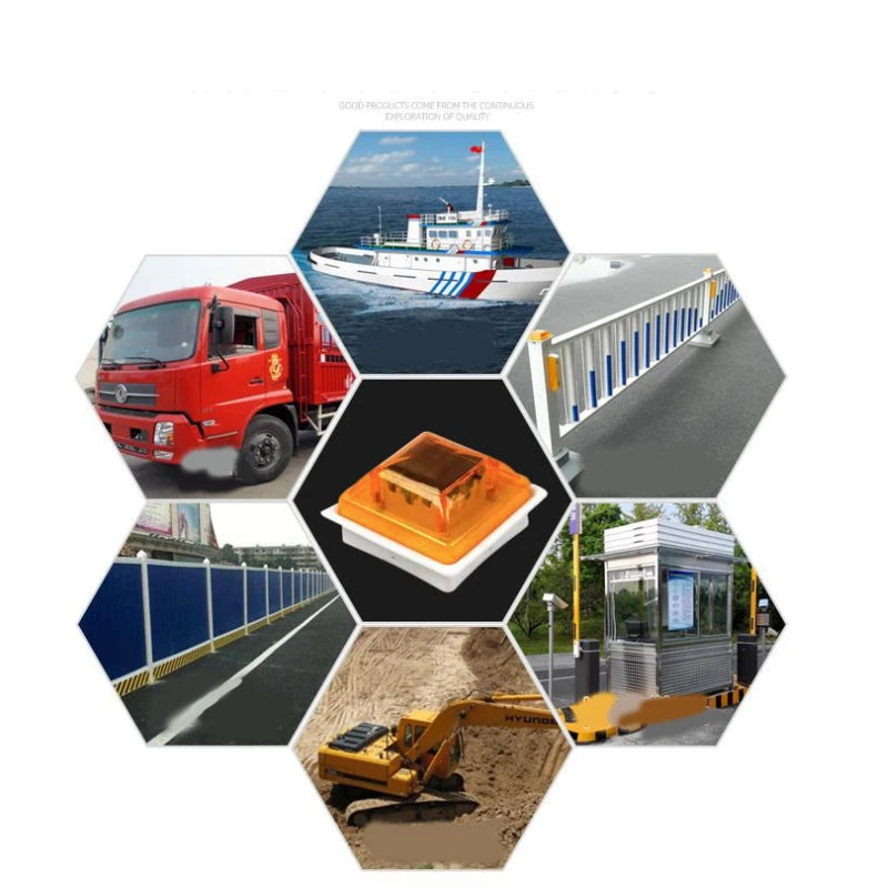 Solar Guardrail Post Cap Light Solar Highway Guardrail Outline Marker Solar LED Guardrail Light Reflective Outline Led Lights