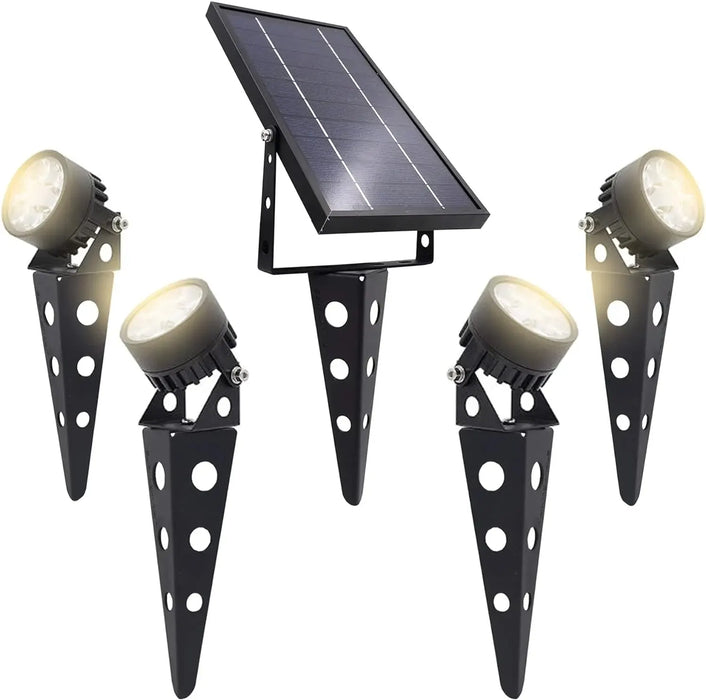 Solar Spot Lights Outdoor Legacy 50X LED Waterproop Auto ON/OFF Spotlight for Garden Yard Landscape Uplight Downlight