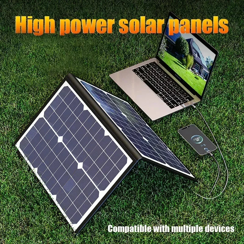 1000W 18V Portable Foldable Solar Panel Kit Complete Solar Power Station for Car Boat Caravan Camping Outdoor