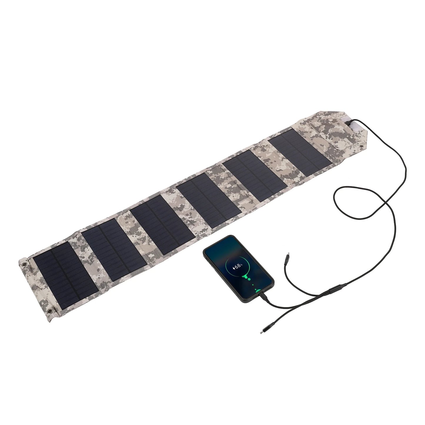100W/80W/60W Foldable Solar Panel USB 5V Solar Charger Portable Solar Cell Outdoor Phone Power Bank for Camping Hiking + Cable