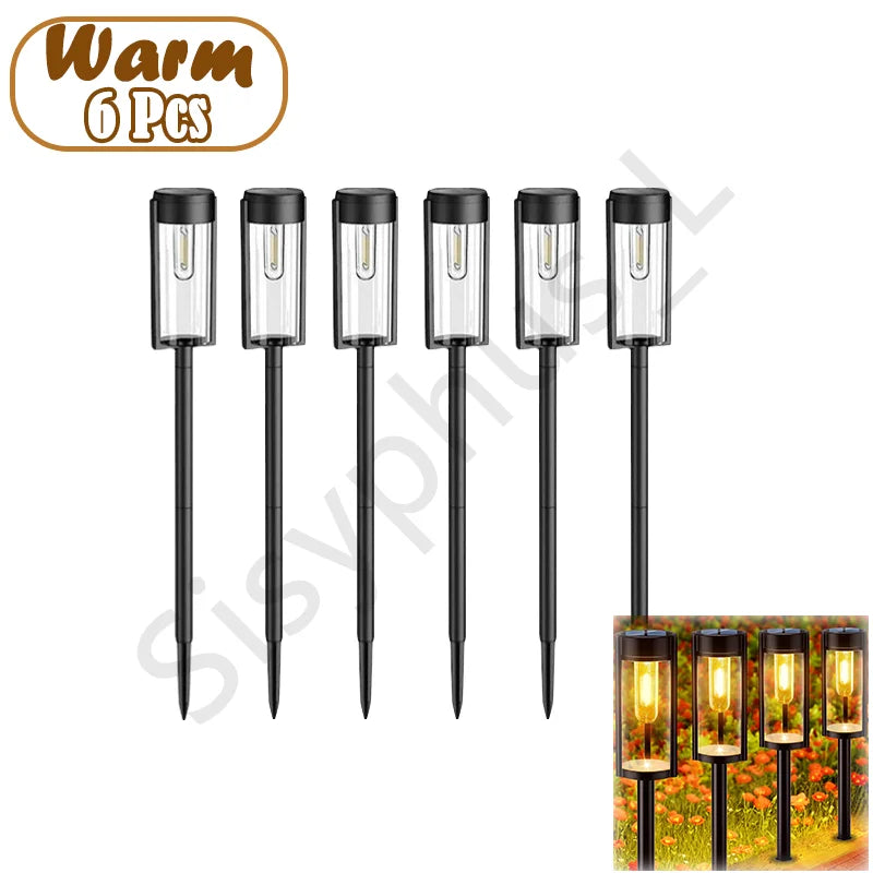 LED Solar Pathway Lights Outdoor Garden Lamp Waterproof Landscape Lights Lights Walkway Driveway Lawn Patio Garden Decor