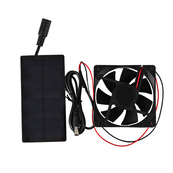 Solar Powered Fan for Outdoor Campin Small Solar Fan with Solar Panel Fan Kit 3000 RPM IP65 Waterproof - Versatile for Homes RVs