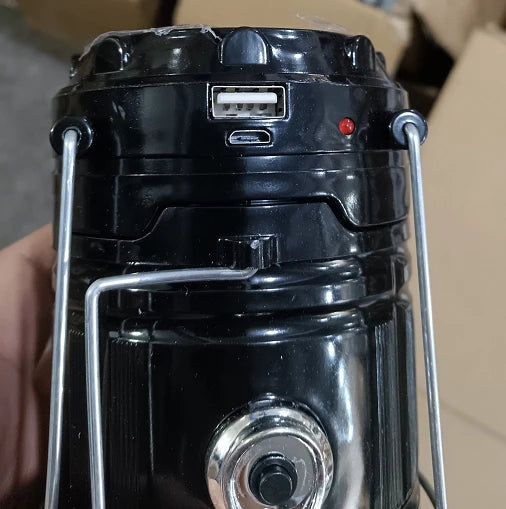 Powerful Solar LED Camping Lantern Outdoor Camp Tent Lamp USB Rechargeable Portable Emergency Lights Stretch Hang Lantern