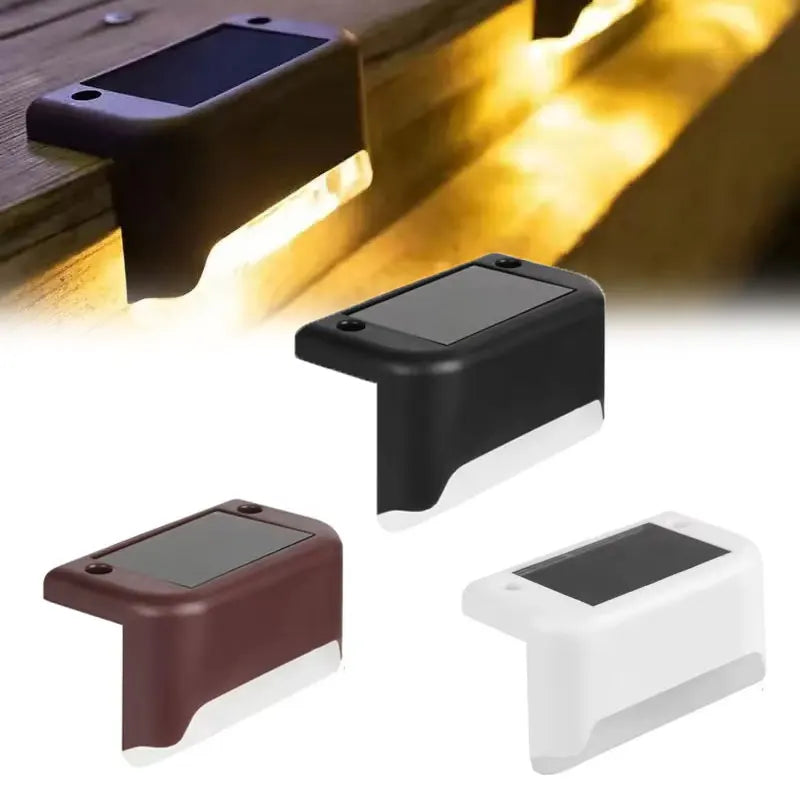 Solar Deck Lights Outdoor Step Lights Waterproof Led Solar Lights for Decks Stairs Step Fence Yard Patio and Pathway