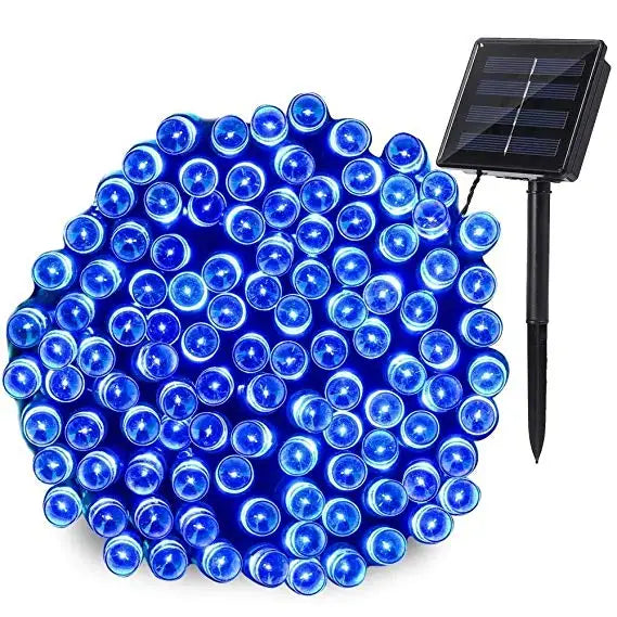 22M 200LED Solar Powered Fairy Lights Christmas Street Garland Led String Strip Light Outdoor Waterproof for Garden Wedding Lamp