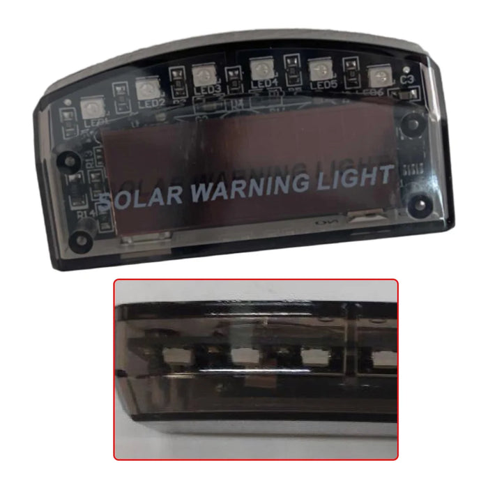 Car Anti-Theft Alarm Warning Stimulated  Flashing 6 LED Light Solar Powered Car Burglar Alarm Light Strobe Lights Auto Part