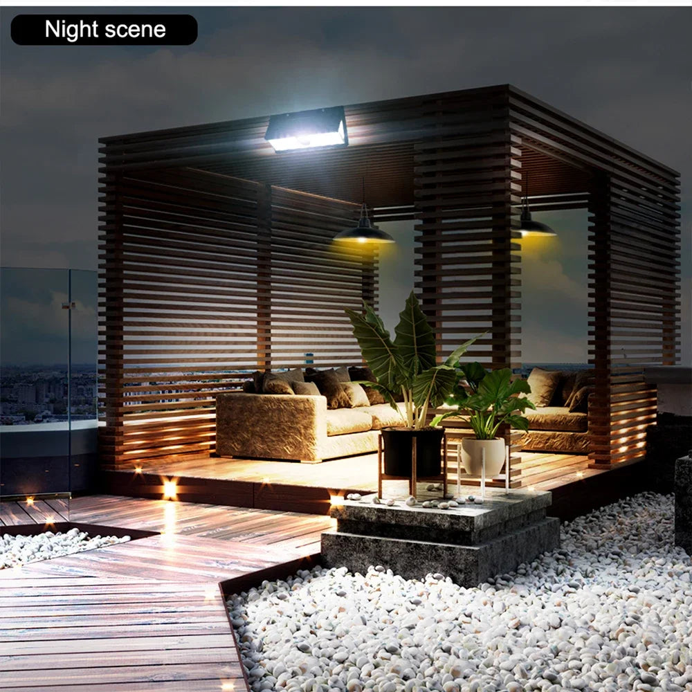 1PC Solar Wall Lights 190LED Outdoor Solar Wall Lamp PIR Motion Sensor Solar Decor Street Lamp IP65 Waterproof Garden Wall Light