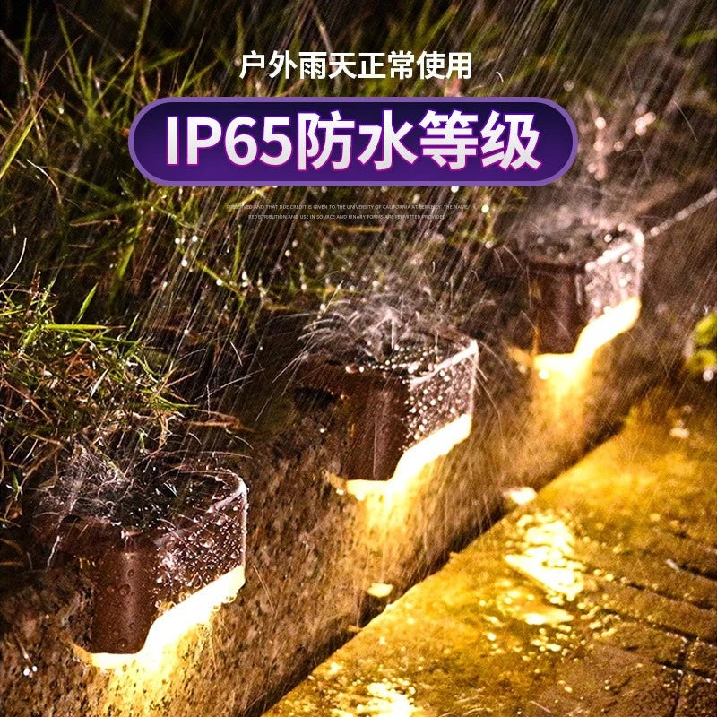 Solar Deck Lights 1-6 Pack Outdoor Step Lights Waterproof Led Solar Lights for Railing Stairs Step Fence Yard Patio and Pathway