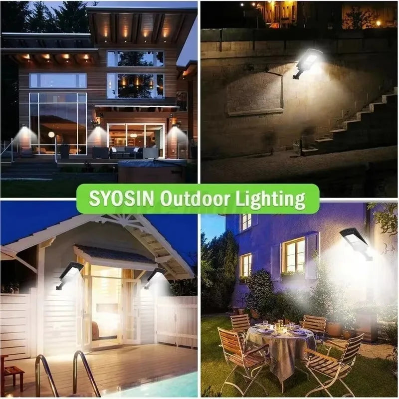 Powerful Outdoor Street Wall Solar Power Lamp - Ideal for Garden Sunlight Lighting with Motion Sensor and Super Bright LED