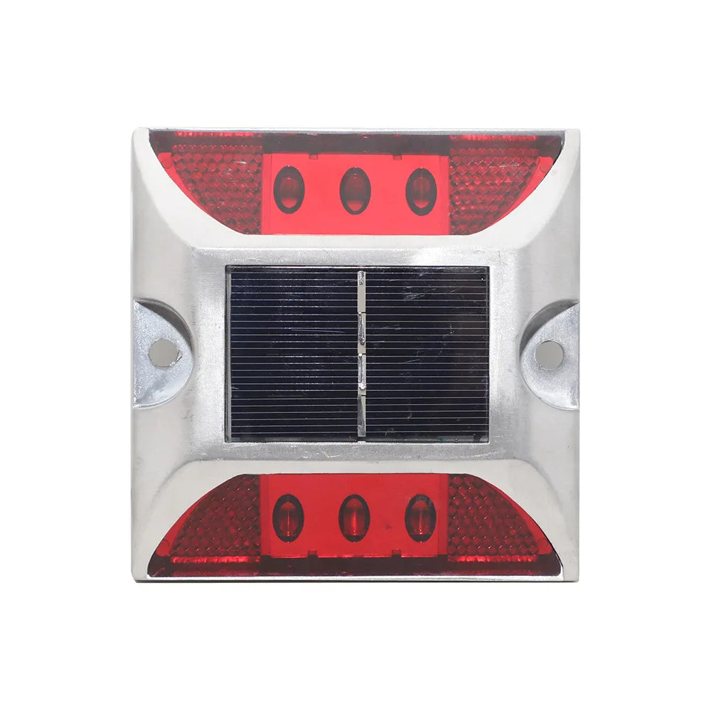Outdoor Deck Lights 6 LED Solar Aluminum Road Stud for Road Safety Items