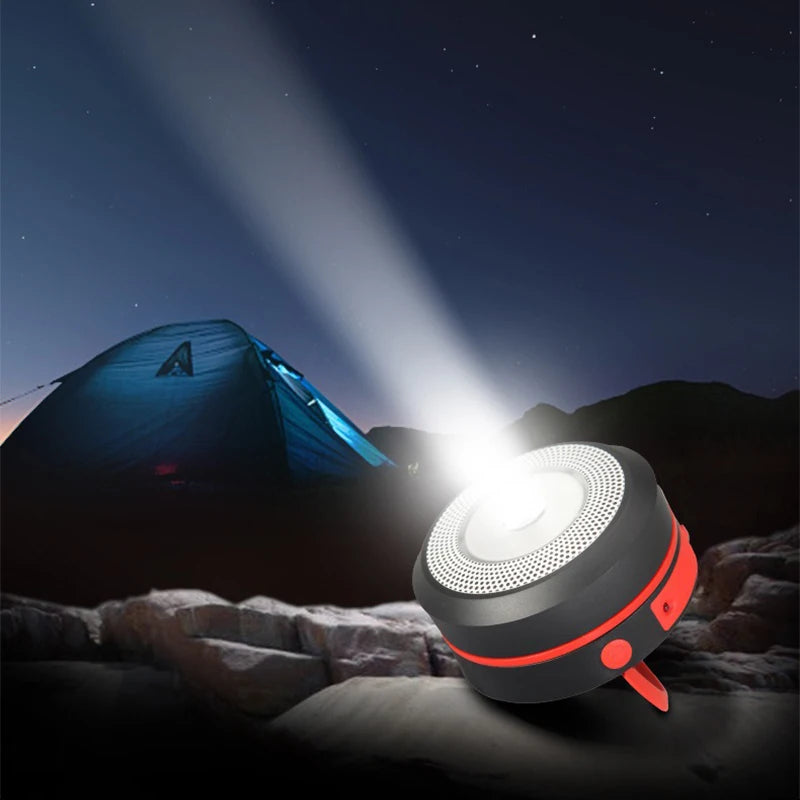 Camping Light Solar Rechargable Foldable Portable Lantern Power Bank Waterproof Flashlight Solar Lamp Camp Outdoor 