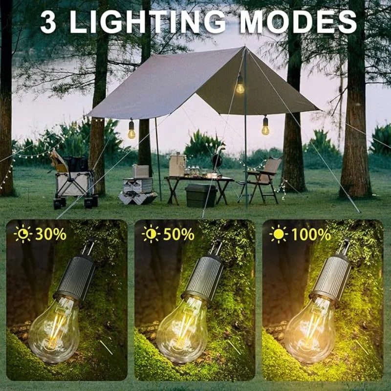 1/2/3 Solar Camping Lights with LED USB Charging Portable Lanterns Suitable for Hiking Fishing and Festivals